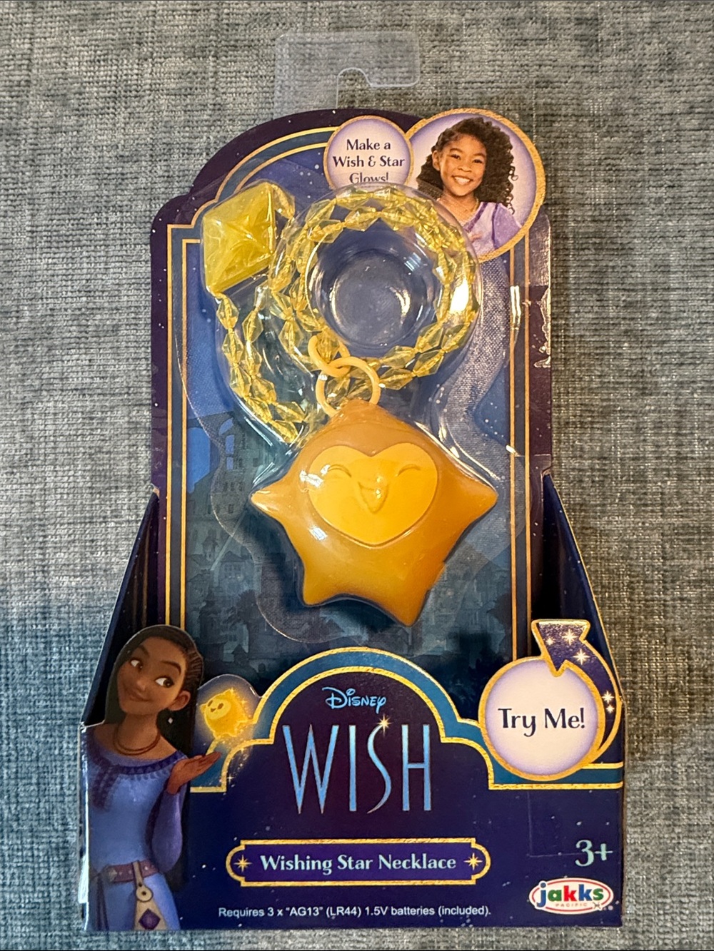 NEW Disney Wish Gold Star Pendant Necklace